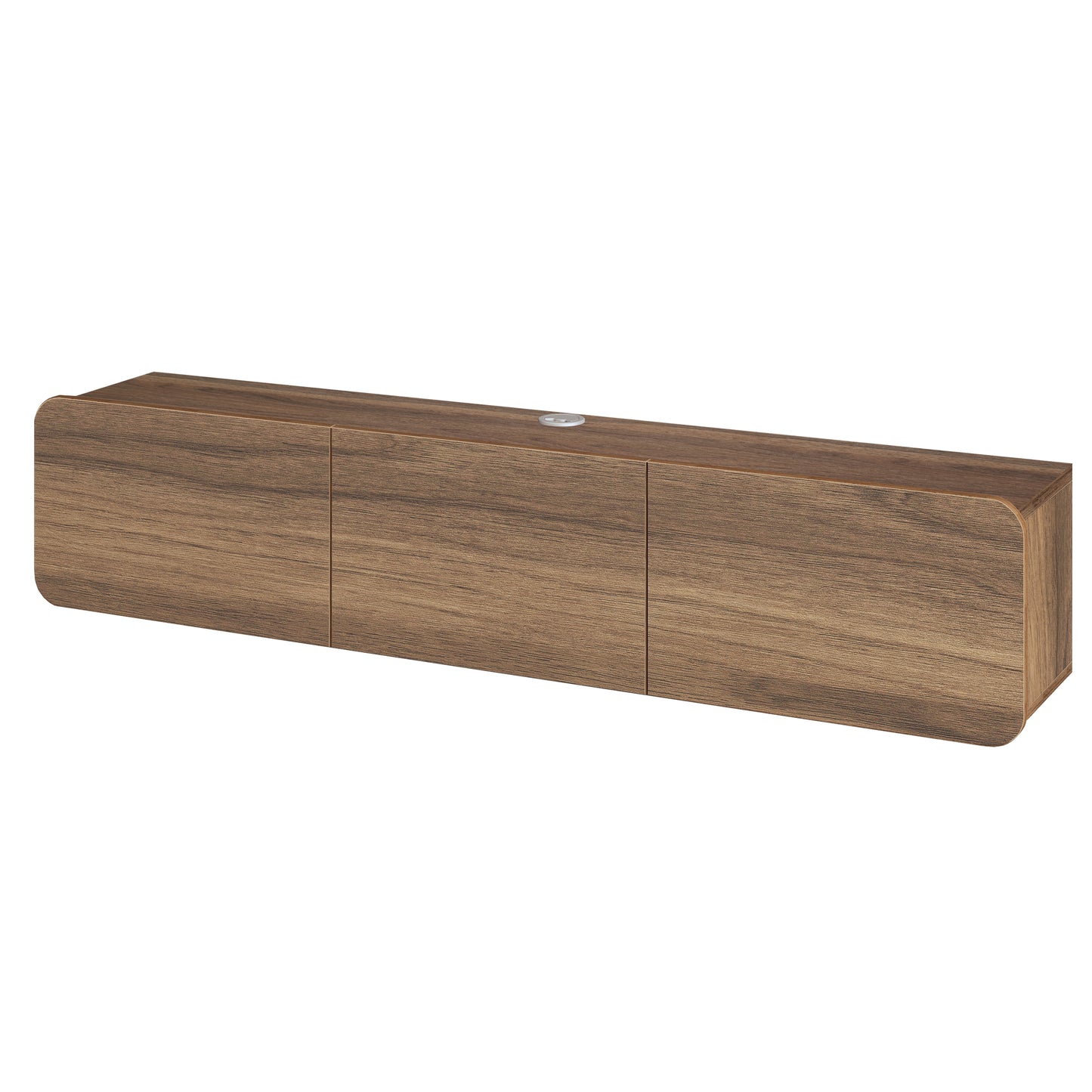Modern TV Stand - Versatile Wall Mounted Entertainment Center for TVs Up to 80 Inch - Available in Multiple Finishes