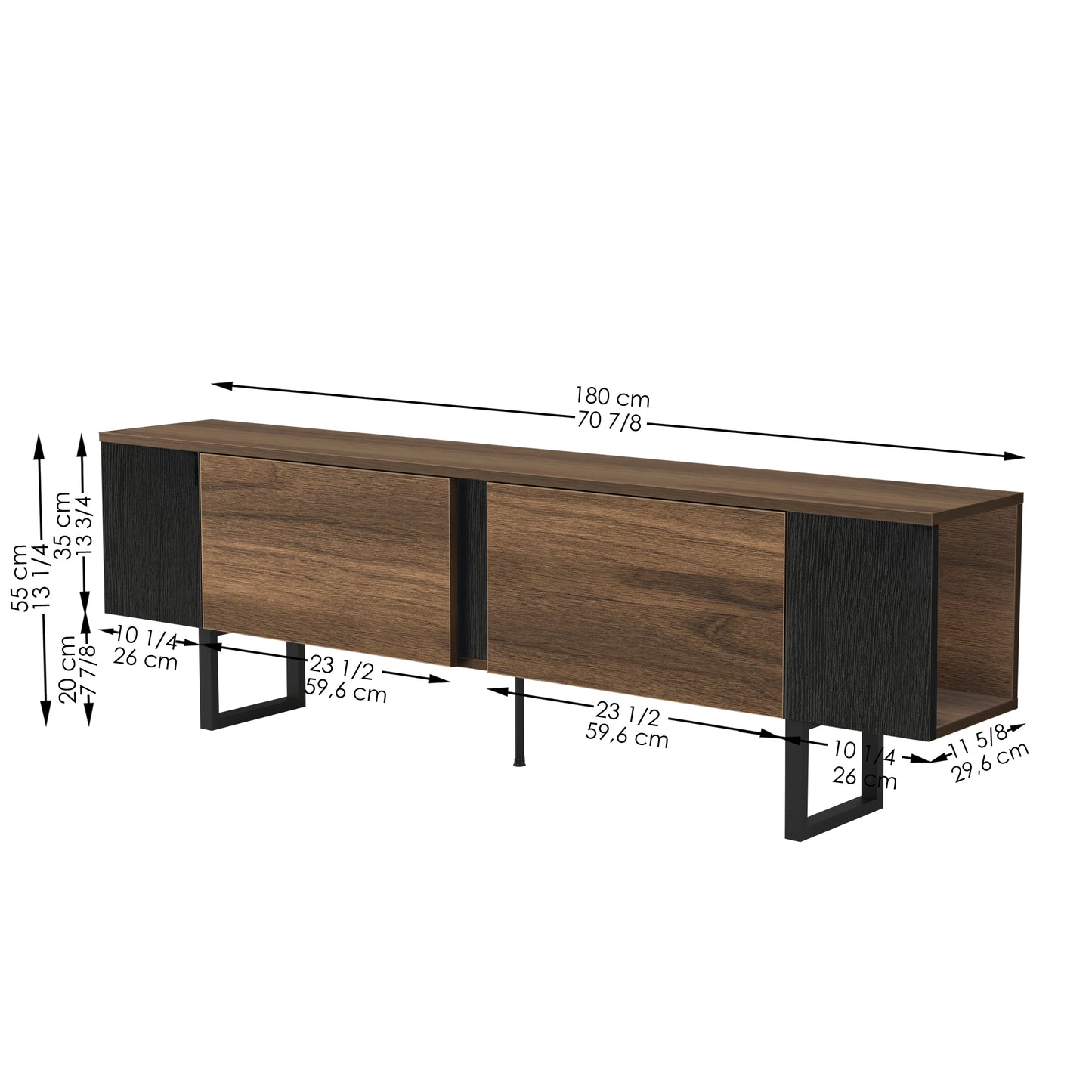 Ayreonna TV Stand for TVs up to 78"