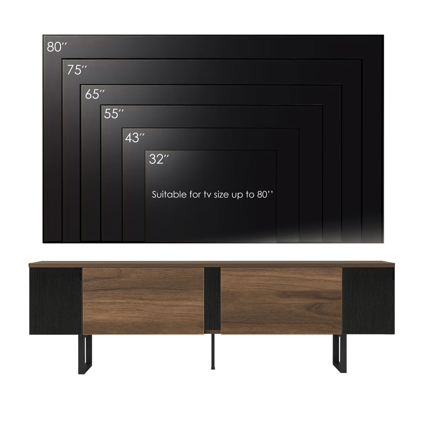 Ayreonna TV Stand for TVs up to 78"