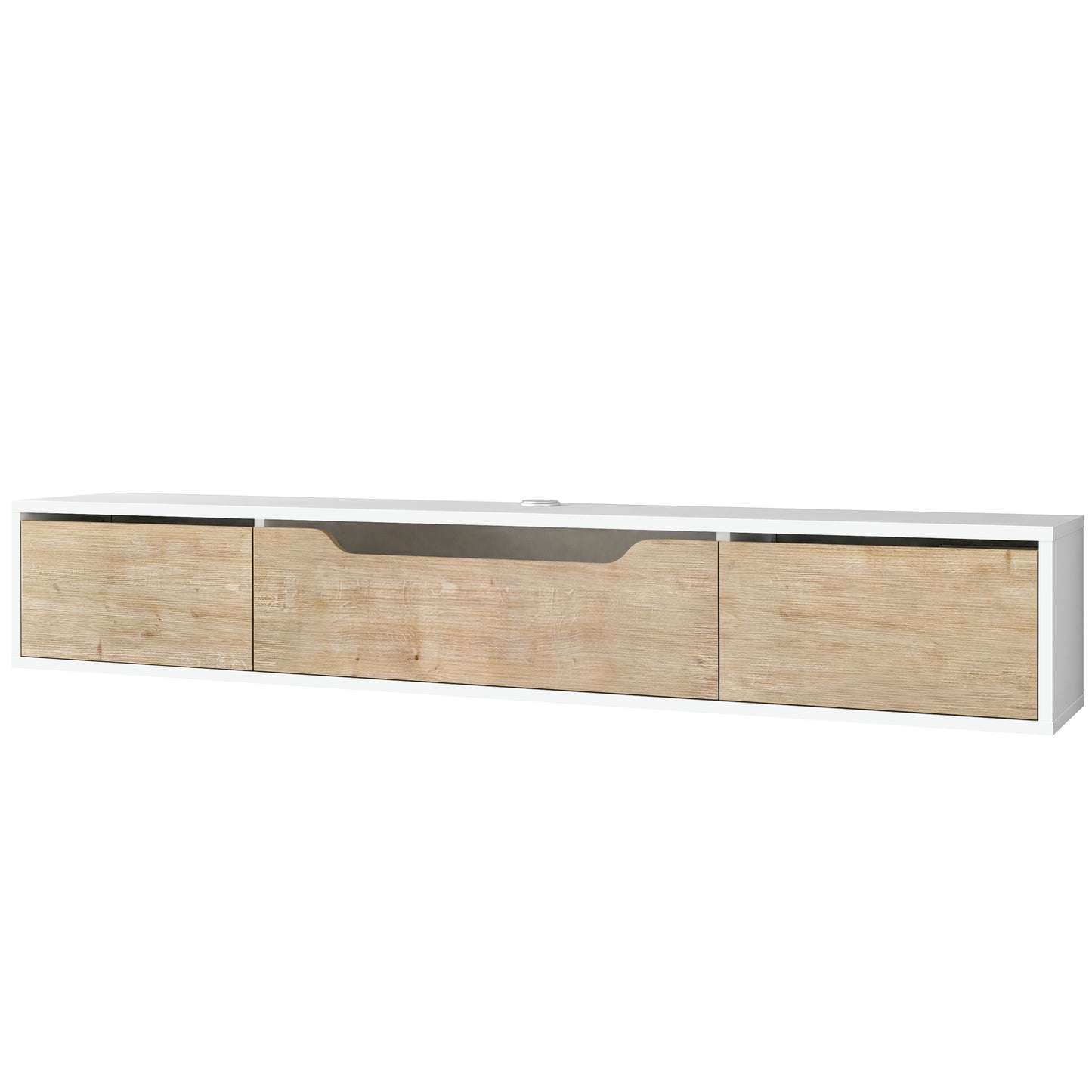 Luna Floating TV Unit 180cm | Wall Mounted Media Cabinet with Storage | Modern TV Stand