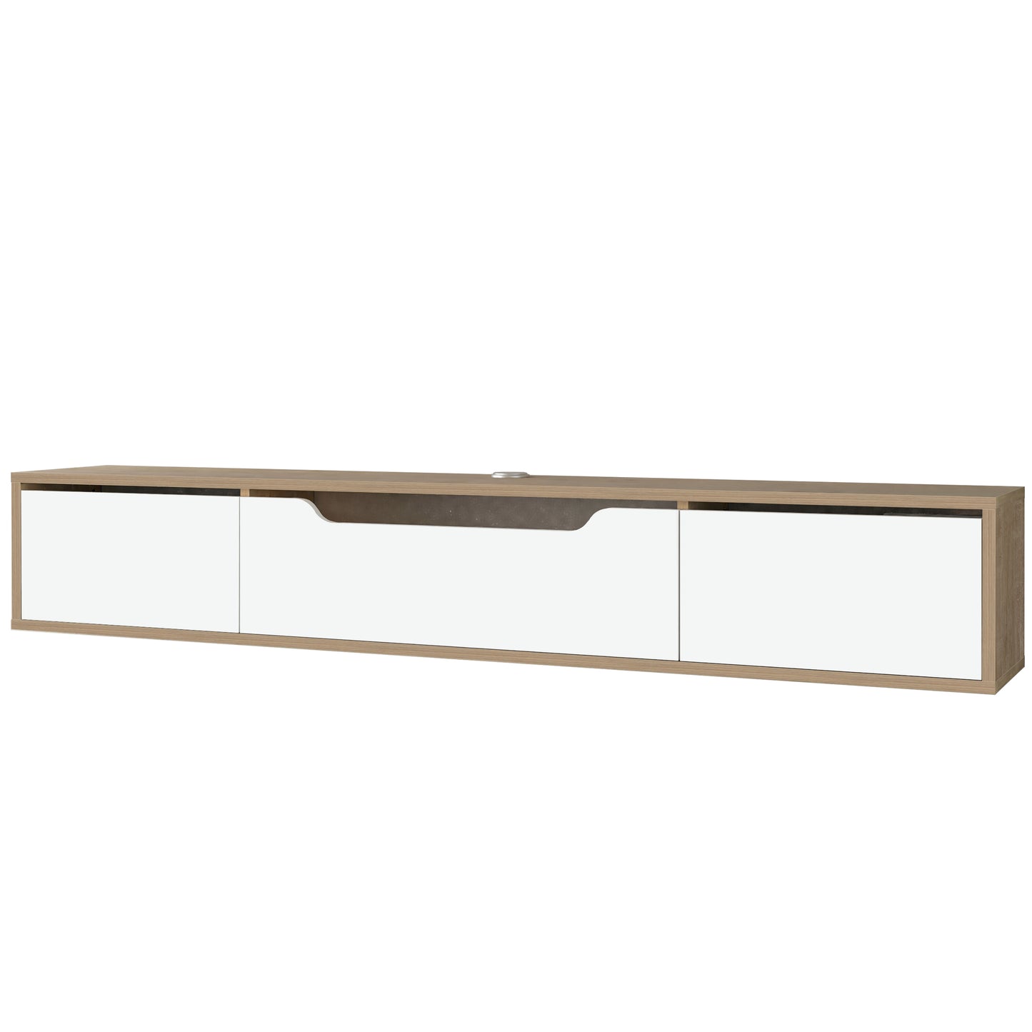 Luna Floating TV Unit 180cm | Wall Mounted Media Cabinet with Storage | Modern TV Stand