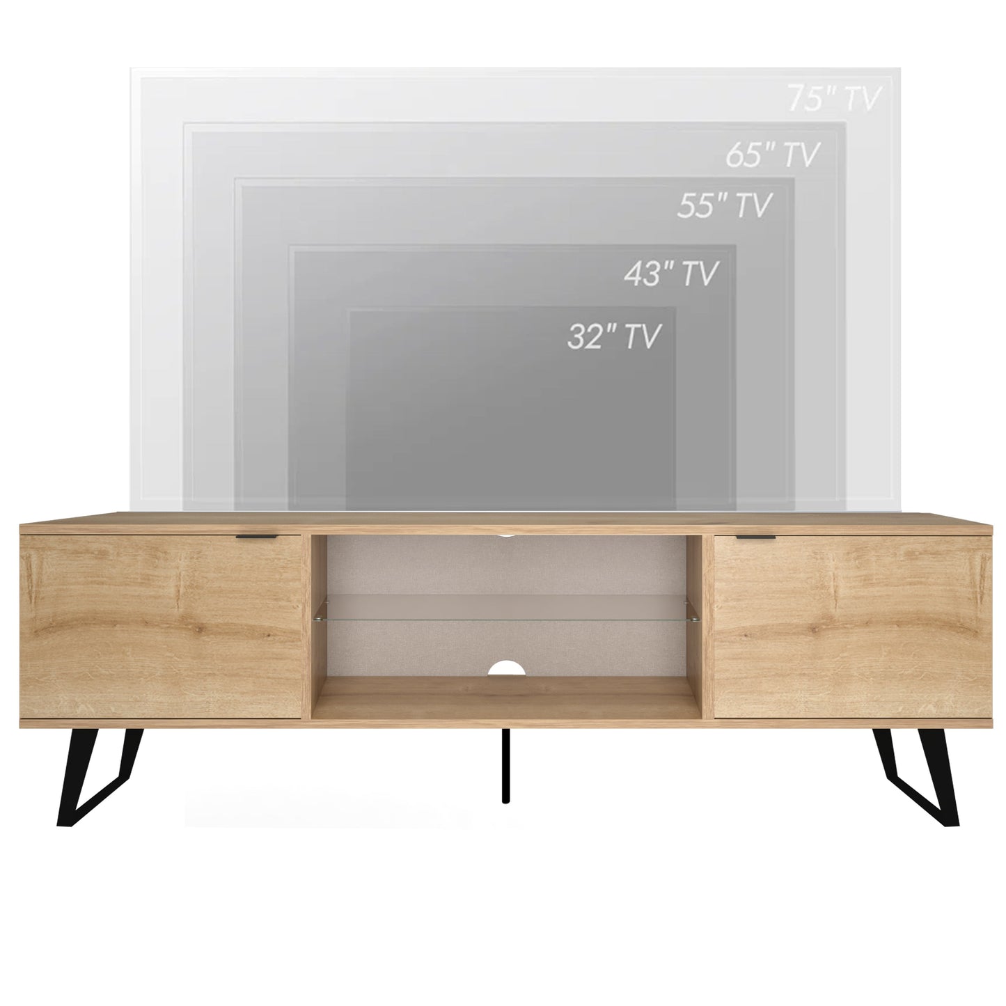 Step-by-Step Assembly Video QR Code for Oak TV Stand