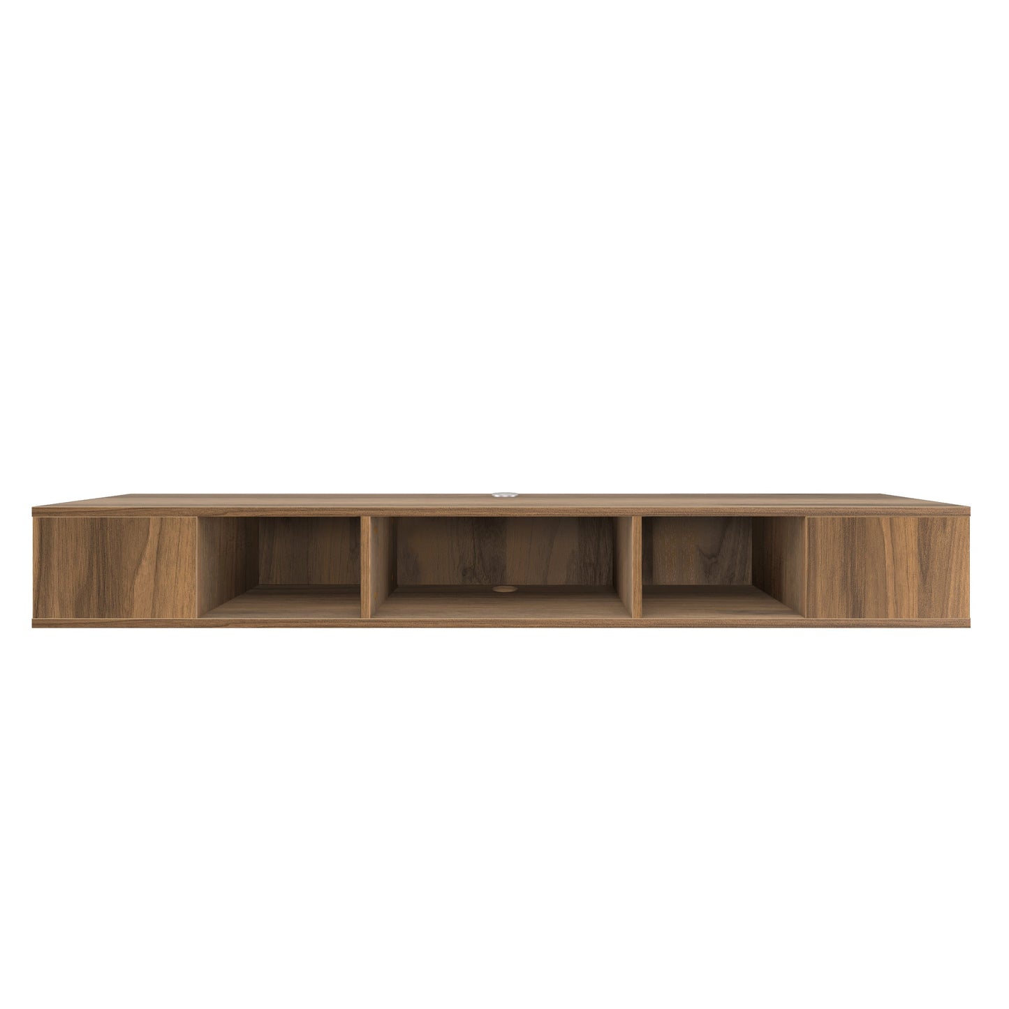Modern Wall Mounted Media Console with Open Shelf Floating TV Stand